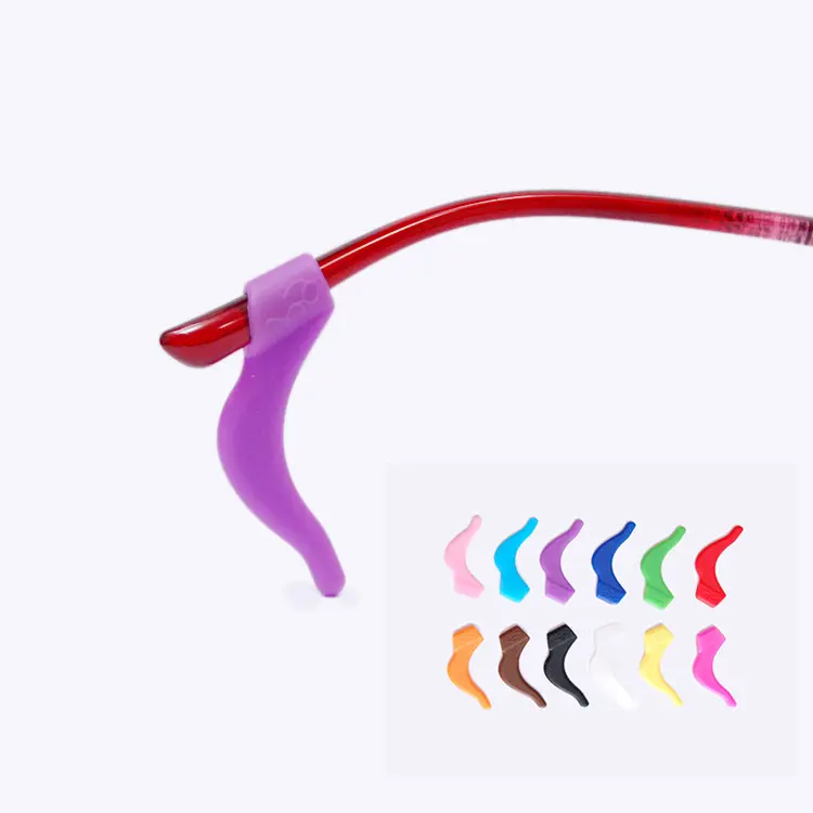 Smart AI Glasses Leg Covers, Non-Slip Silicone Temple Tips with Sport Ear Hooks