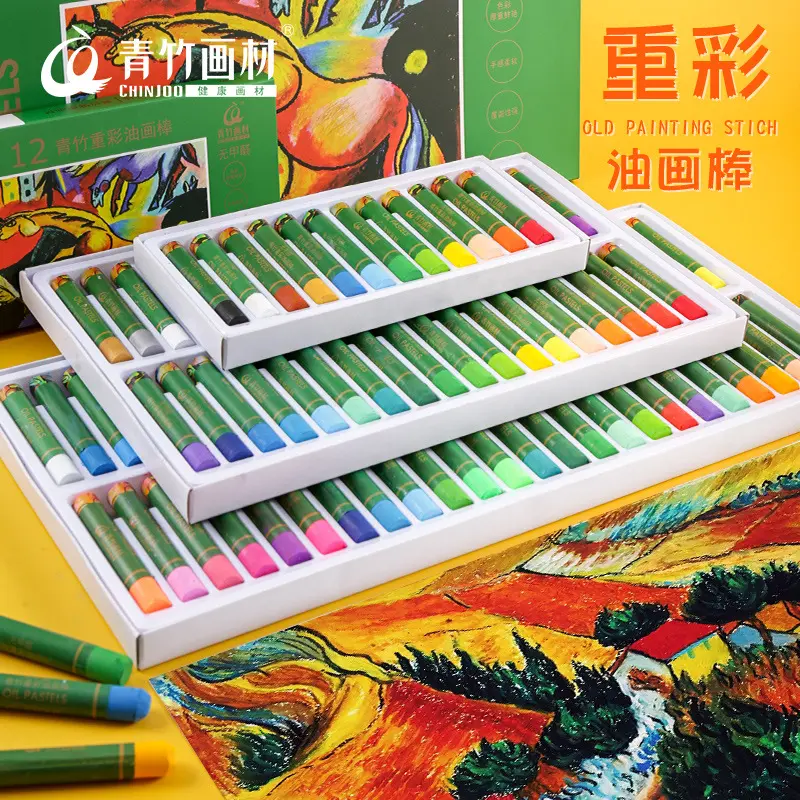 Yıkanabilir Yağlı Pastel 12-48 Renk Çocuk Seti