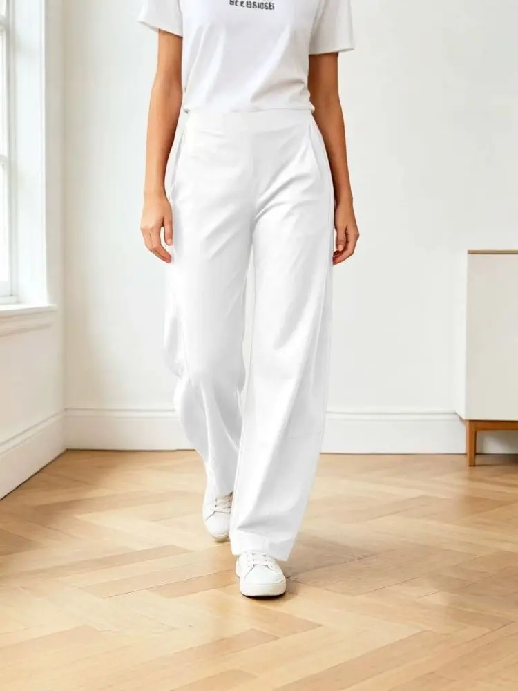 Loose Wide-Leg Streetwear Pants, Japanese-Korean Style Saber-Cut