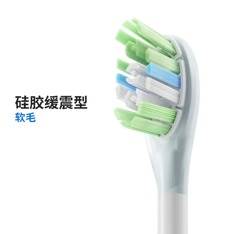 RuthOule Electric Toothbrush Replacement Heads, 4-Pack, Soft Bristles, Copper-Free
