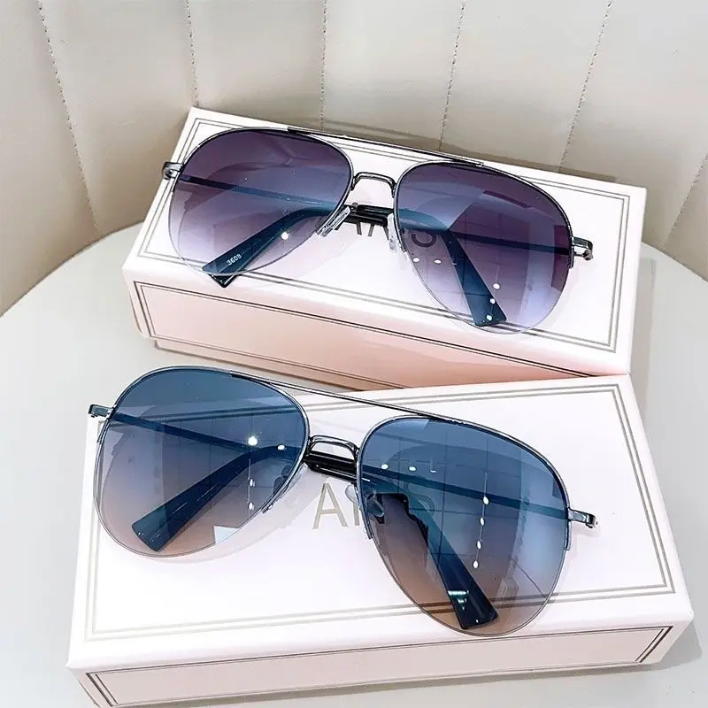 Aviator Sunglasses for Large Faces, UV-Protection Cycling Glasses
