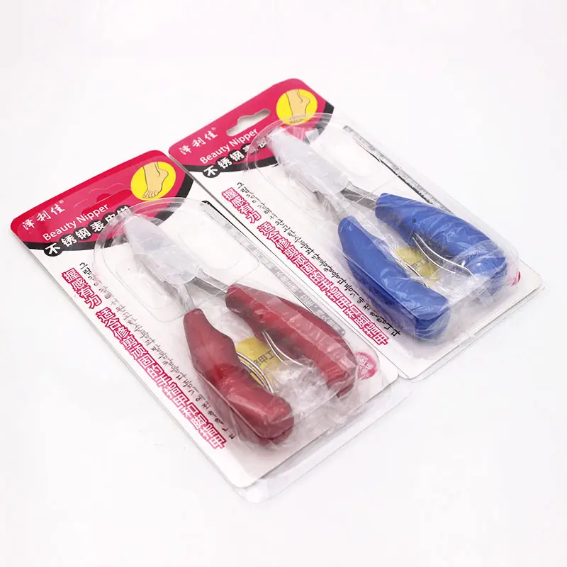 Stainless steel nail scissors and cuticle nipper set