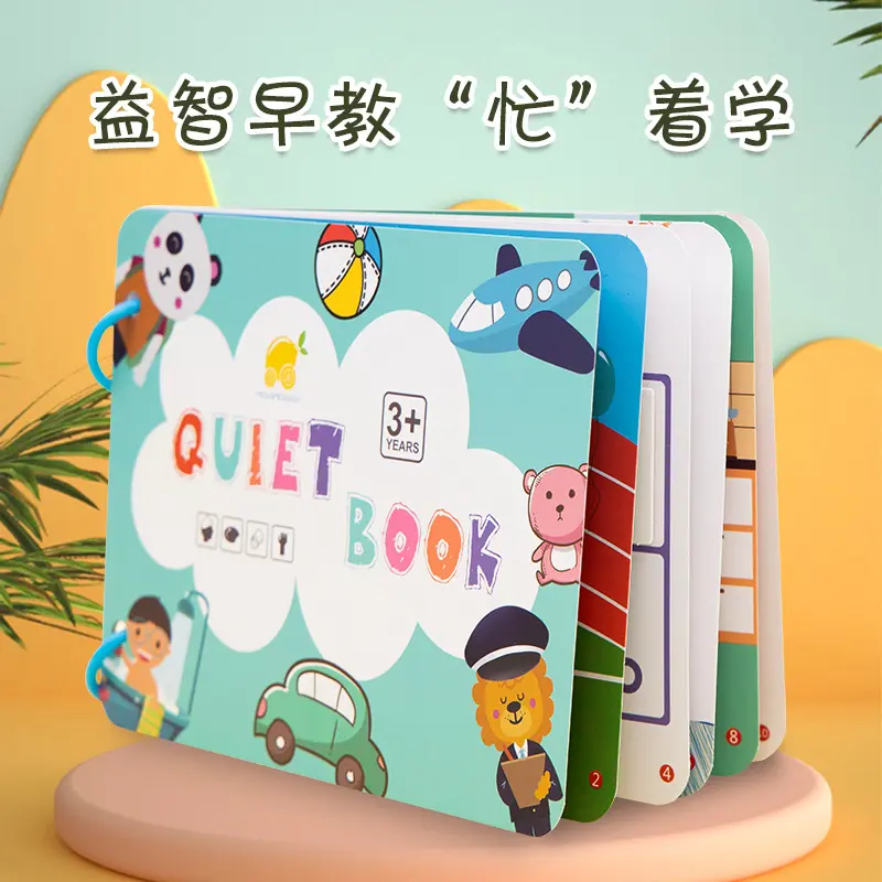 Children's Reusable Sticker Book with Animal Recognition, DIY Toy