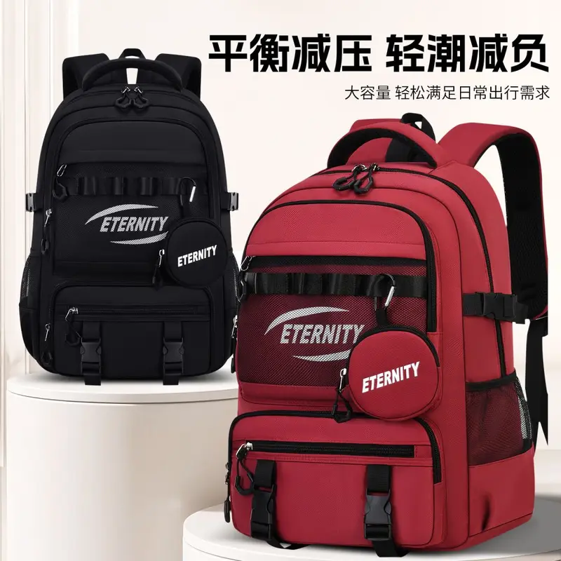 Unisex Waterproof School and Travel Backpack, Large Capacity