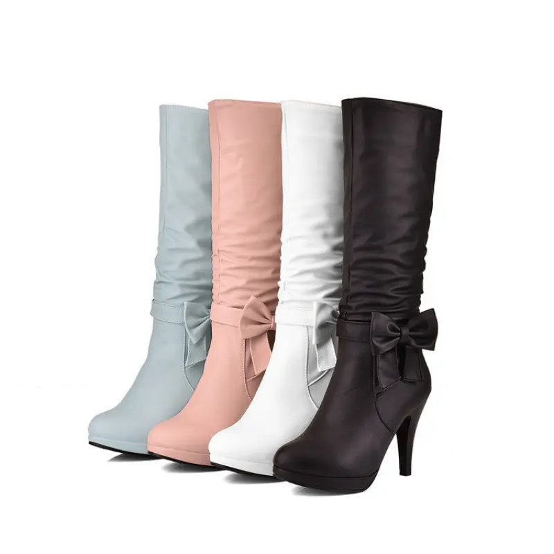 2022 Winter Women's Boots with Bow Detail