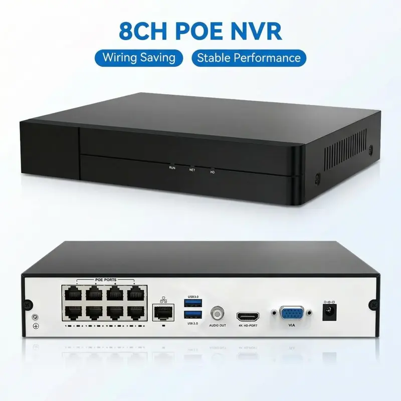 YNVR-P8 8 Bağlantı Noktalı POE NVR 4K