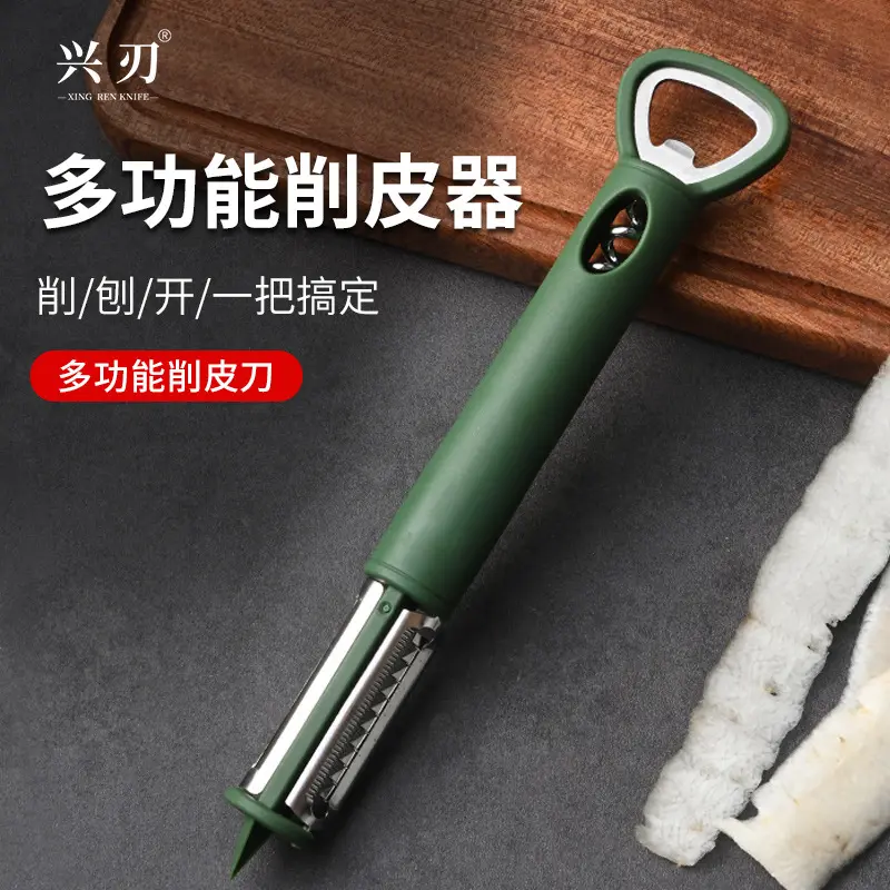 Çok fonksiyonlu patates ve elma soyucusu şişe açacağı ile