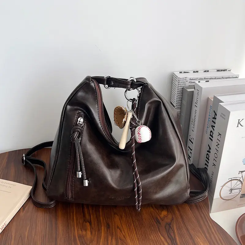 Retro Alltags-Tragetasche mit großem Fassungsvermögen für Damen 2025 Neu Alltags-Schultasche Cross-Body Multifunktions-Mode-Rucksack