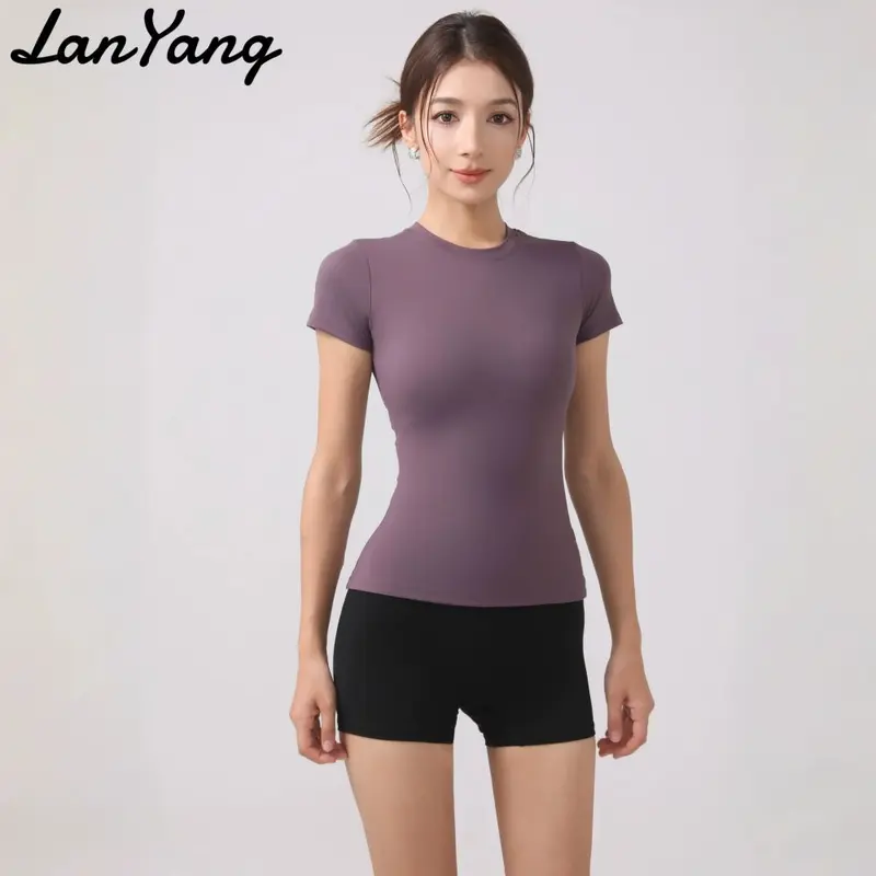 Women's Breathable Short Sleeve Yoga T-Shirt