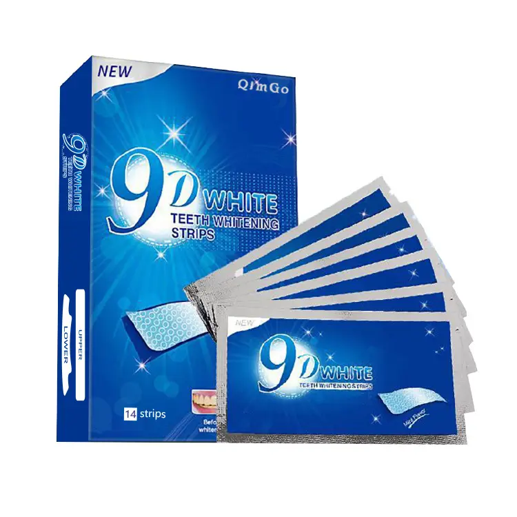 9D Teeth Whitening Strips, Yellow Stain Remover