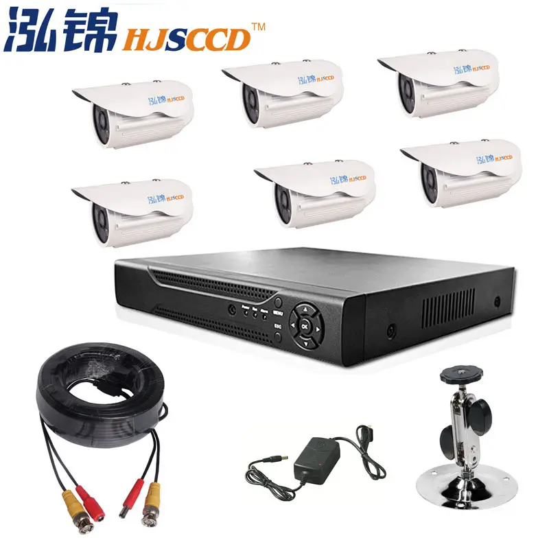 6-channel HD home surveillance camera kit