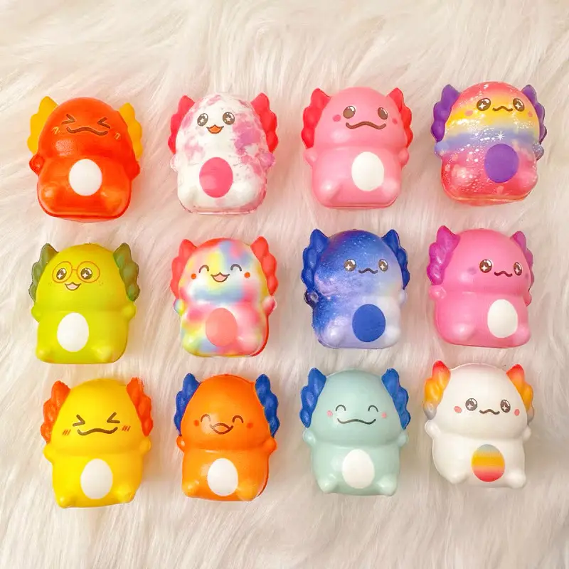 Salamander Little Dragon Slow Rising Squishy Toy, Stress Relief, Blind Box Capsule