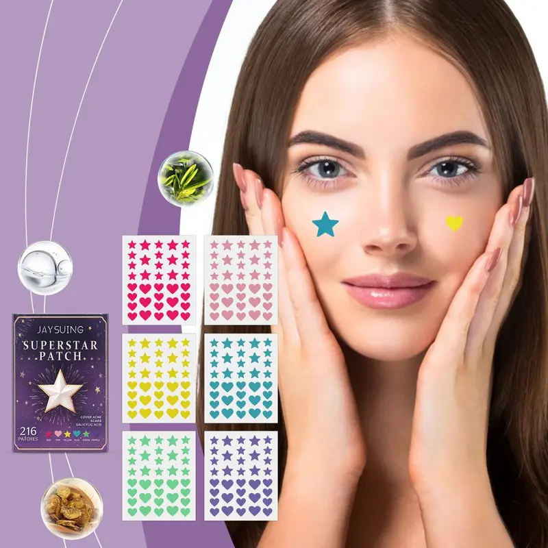Jaysuing Multi-Color Invisible Acne Patches Blackhead Cleansing