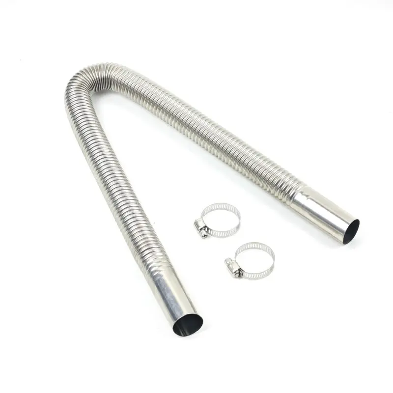 Park Isıtıcı Paslanmaz Çelik Egzoz Borusu, Oluklu, 60 cm ve 120 cm