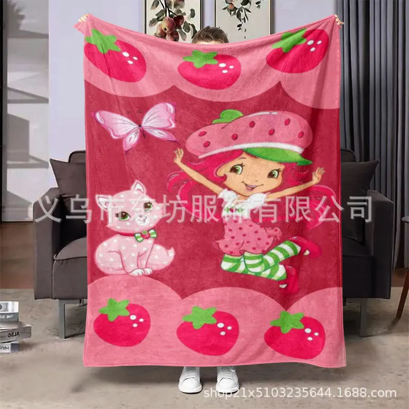 Fashion Pattern Flannel Blanket, Soft Plush Throw