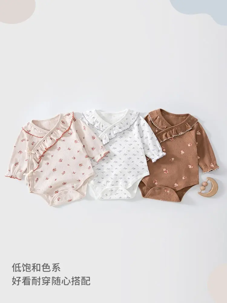 Baby Langarm-Strampler aus Baumwolle, nahtlos