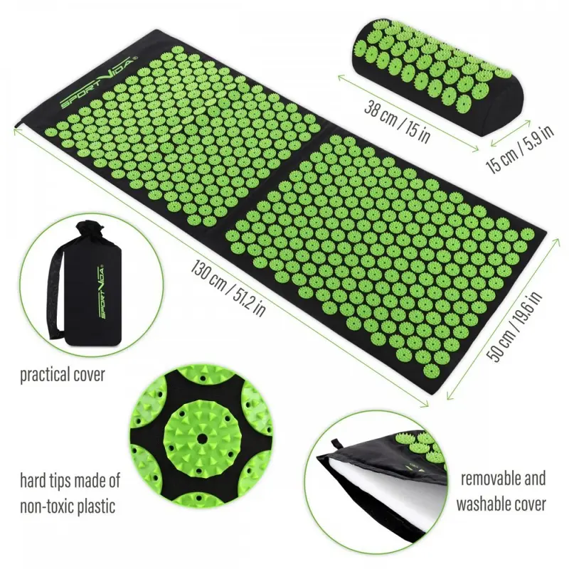 Acupuncture Massage Mat Set for Yoga, Lotus Sponge Design