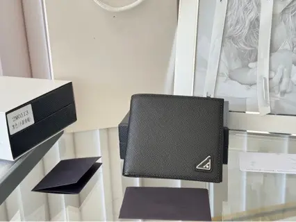 Erkek hakiki deri katlanır cüzdan, sığır derisi, çapraz desenli