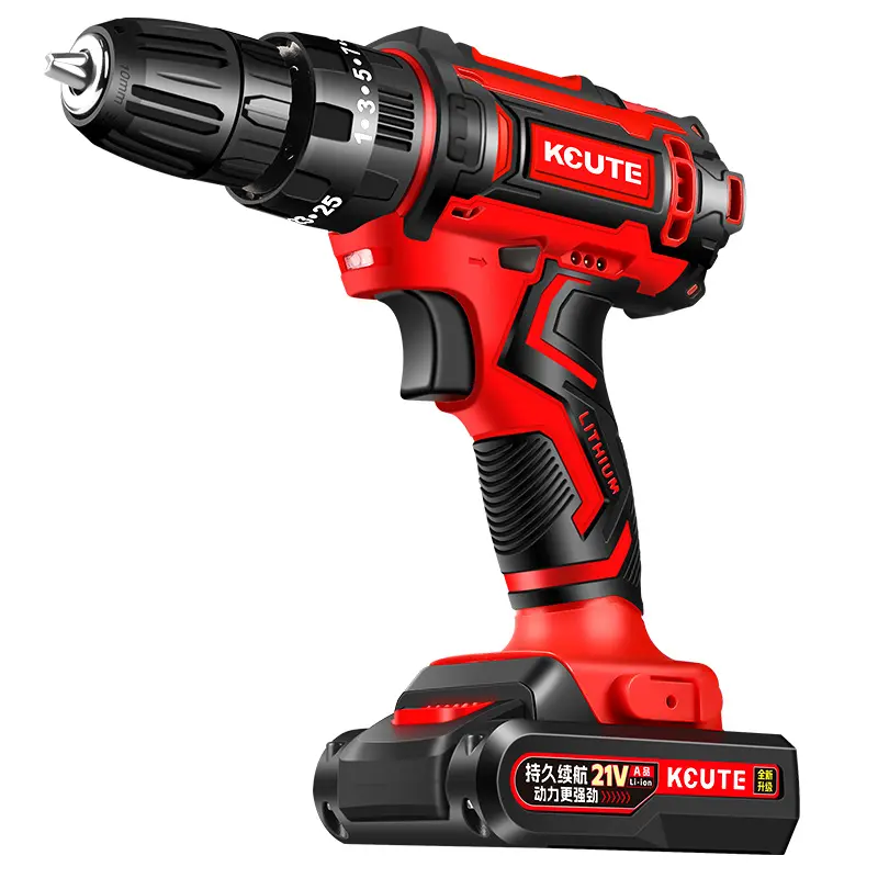 21V lithium battery impact drill and electric screwdriver set