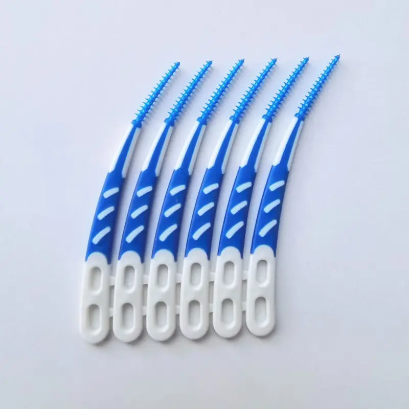 Silicone Interdental Brush, Oral Cleaning, 12-Piece Box