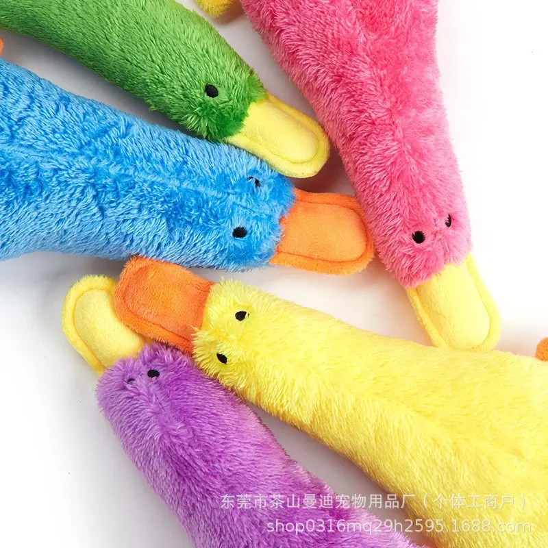 Squeaky Plush Duck Dog Toy, Durable, Teeth Cleaning