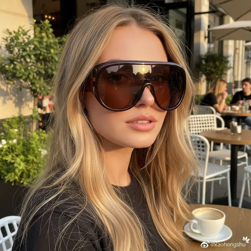Large Frame Protective Sunglasses, Unisex Fashion Style