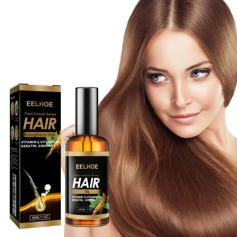 EELHOE Ginger Hair Care Oil, Nourishes Hair Ends and Smooths Strands