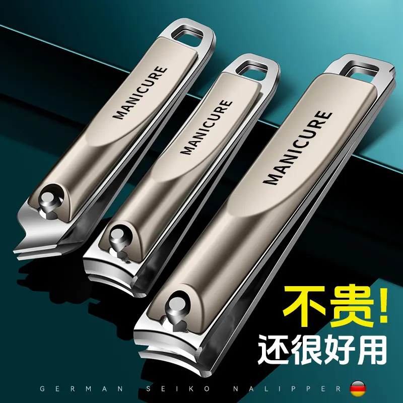 Nail clipper, slanted edge, portable, large size