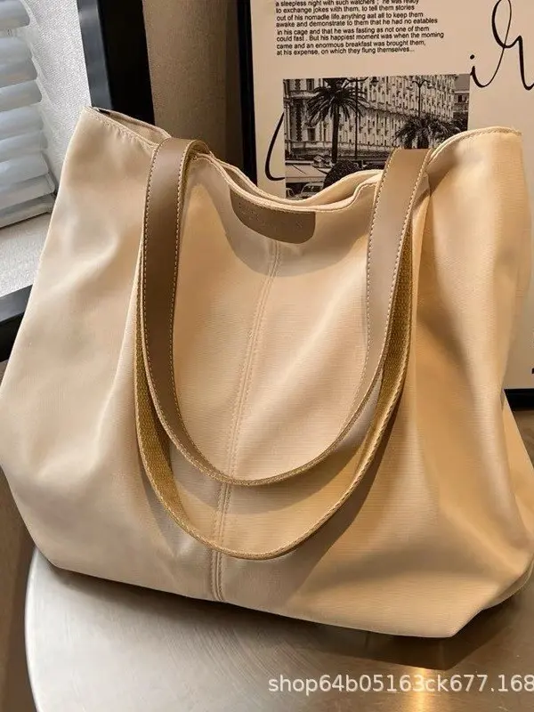 Canvas Tote Bag, Large Capacity, Simple Design for Women