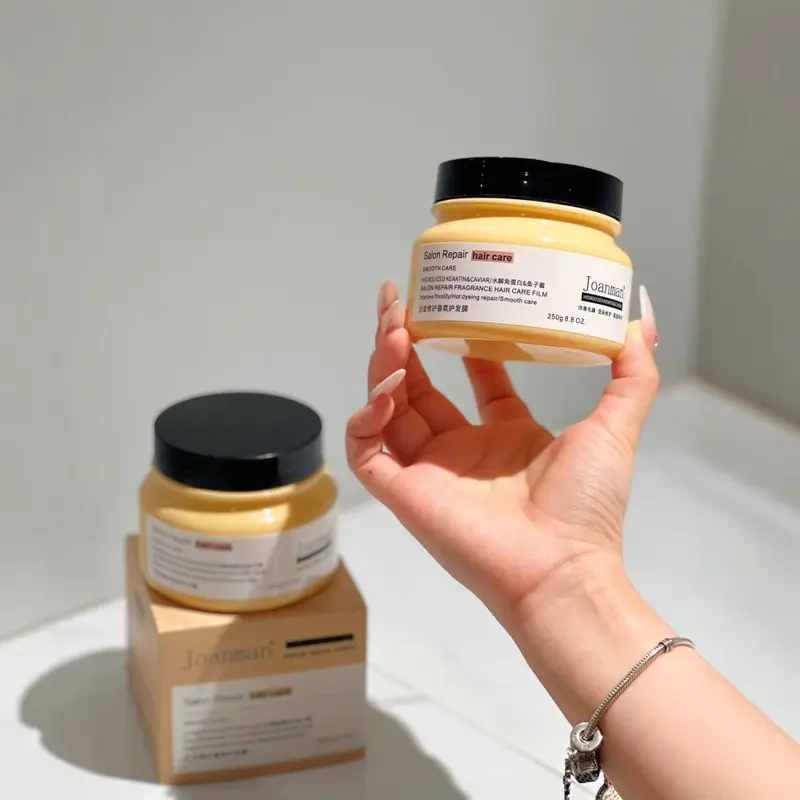 JOANMAN Salon Onarıcı Parfümlü Saç Maskesi, Protein Bakım Saç Kremi, Boyalı ve Yıpranmış K