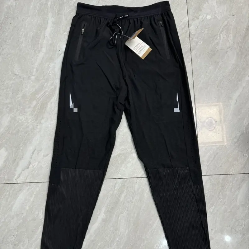 Men's Reflective Cropped Sports Pants, Breathable, Quick-Dry, Slim Fit