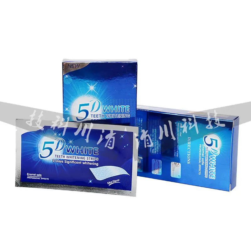 5D White Teeth Whitening Strips, Removes Yellowing and Stains