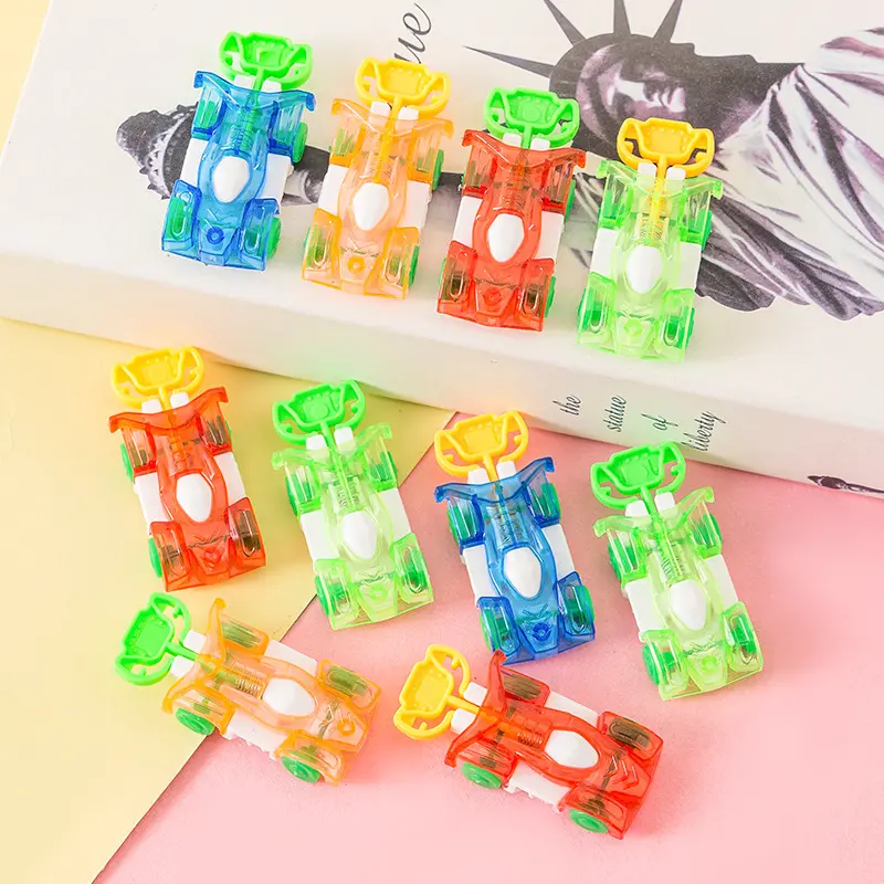 Catapult Flying Car Inertia Jumping Plastic Toy Car for Kids