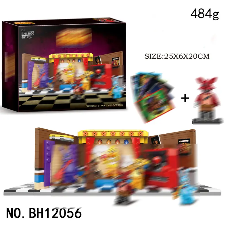 4,5 cm Oyuncak Ayı Yapı Blokları, 6 Model Minifigür Seti