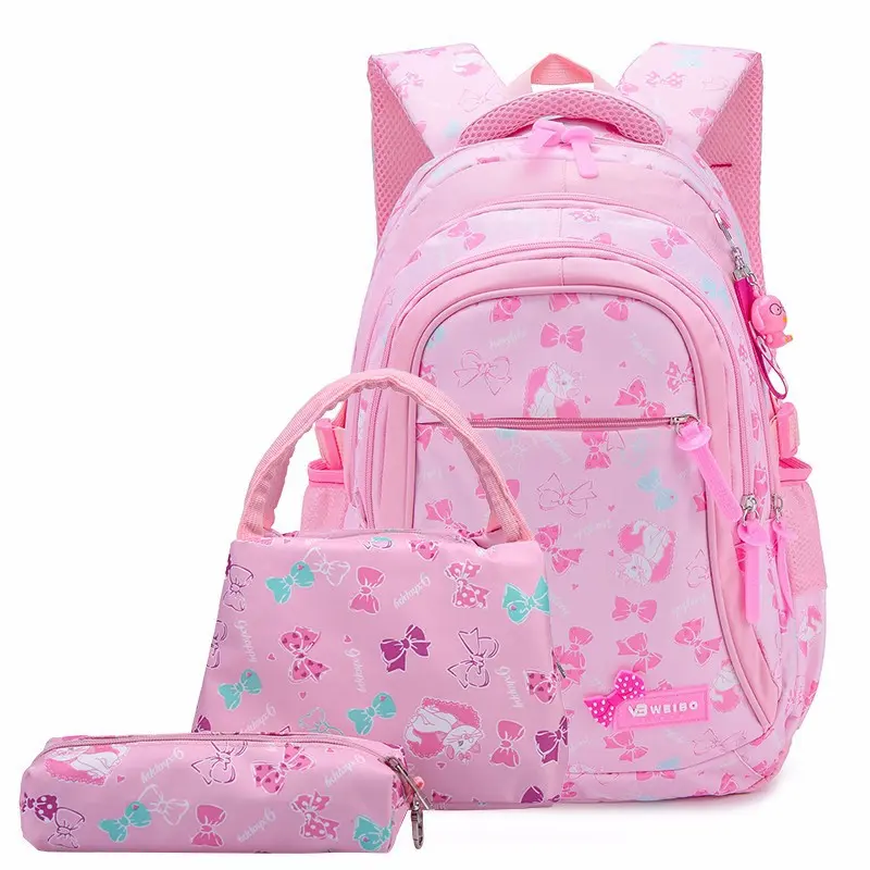 Koreanisches Schulrucksack-Set, 3-teilig, wasserdicht, extrem leicht