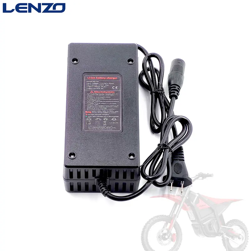 Charger for YOZMA IN 10 Electric Motorcycle, 48V 5A Lithium Battery Charger