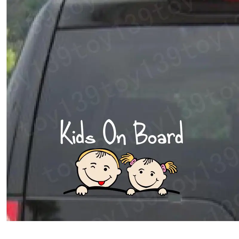 Waterproof Vinyl Car Window Baby Sticker, Reflective
