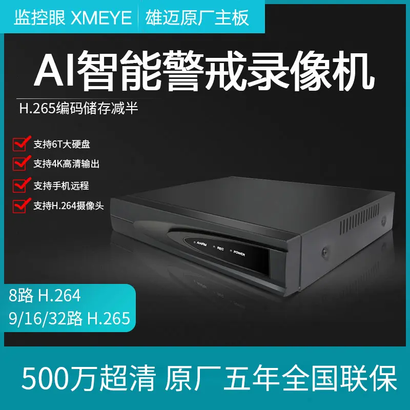 Xiongmai H265 NVR, 16/32/9-Kanal, 5MP-8MP Netzwerkrekorder