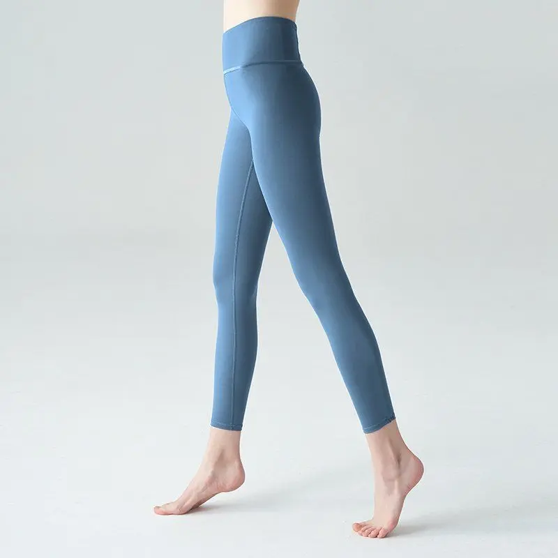 Dikişsiz Şeftali Yoga Pantolonu Kadın Elastik Yüksek Bel Karın Toplayıcı