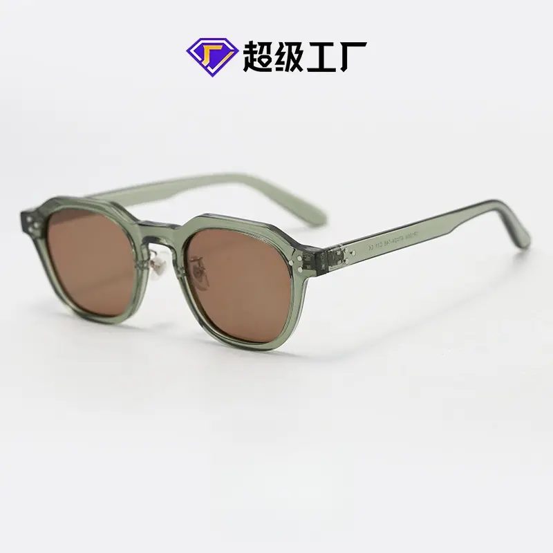 Retro TR90 Polygon Polarized Punk Sunglasses for Men and Women