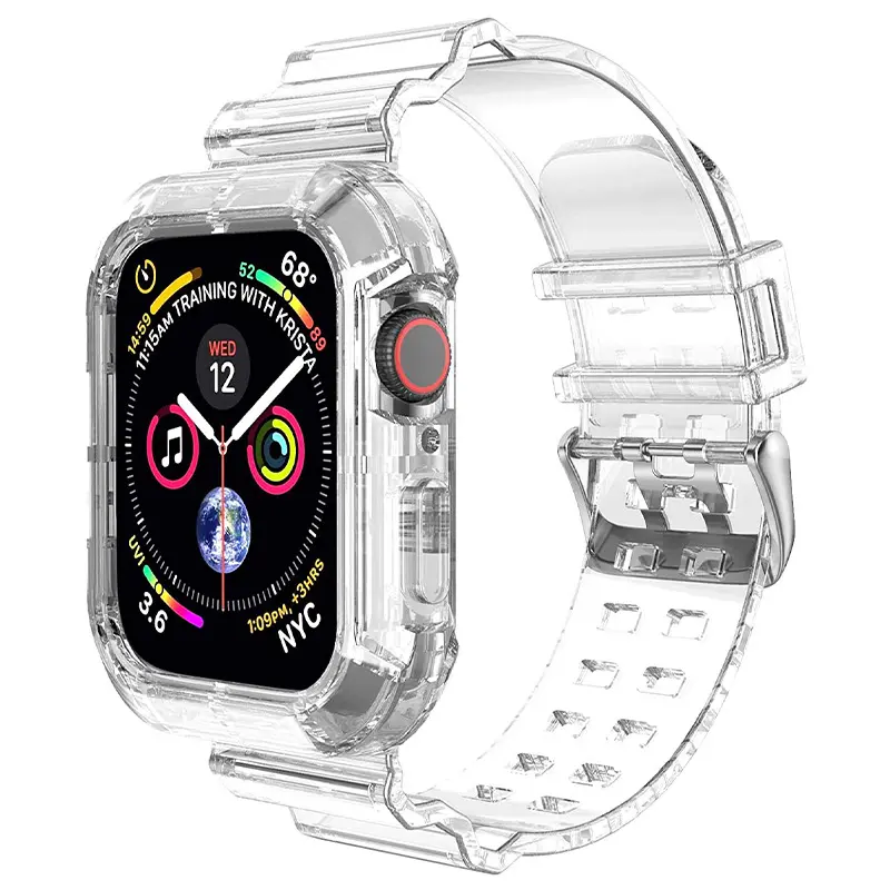 Transparent Glacier Strap for Apple Watch Series 9, Compatible with iWatch 8