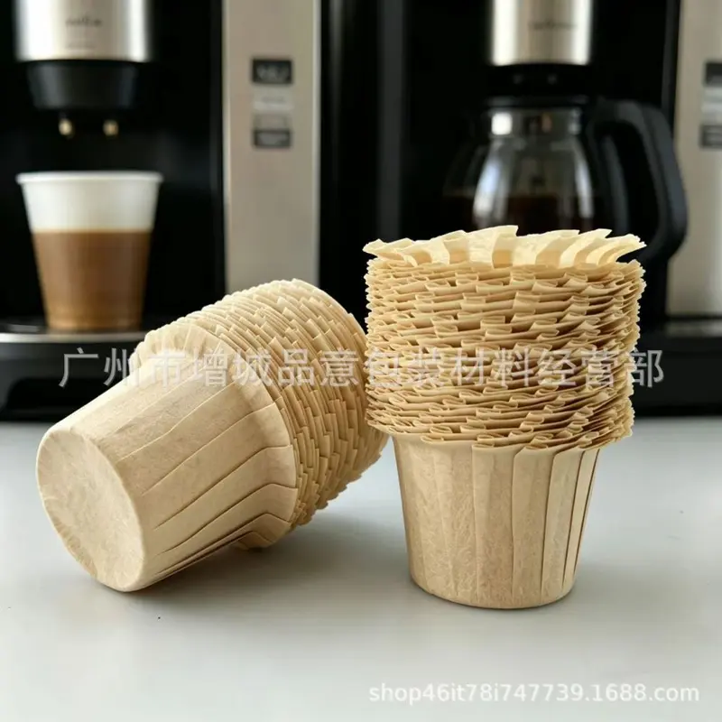 Natural Disposable K-Cup Coffee Filter Paper for Capsule Coffee Machines