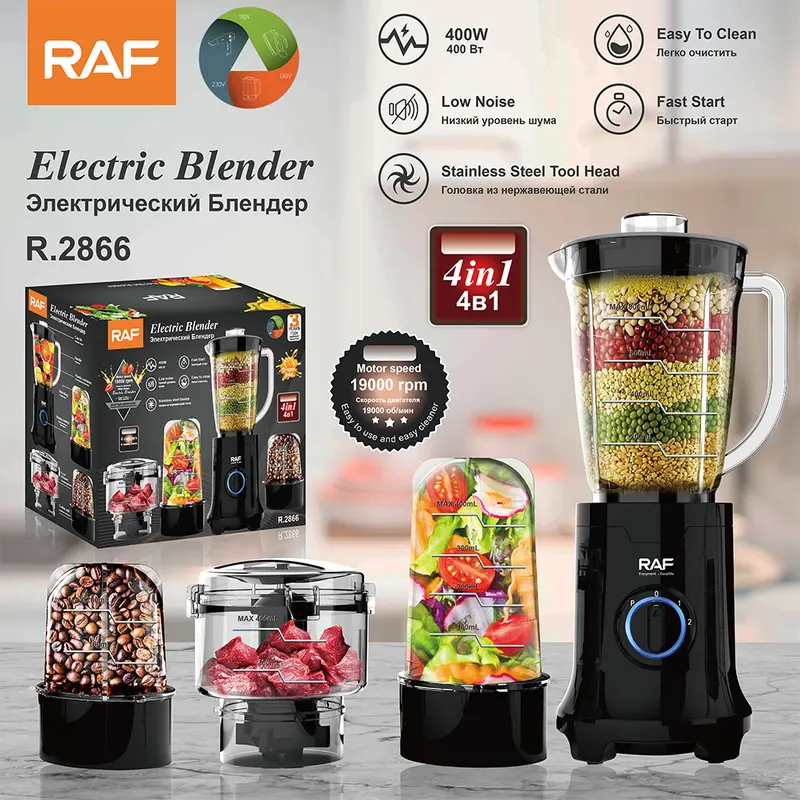 RAF 4-in-1 Entsafter, tragbar, 0,8L Fassungsvermögen