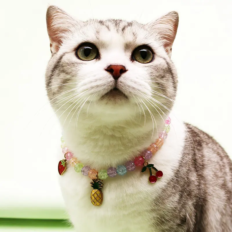 Rissperlen-Katzenkisch-Halsband, Prinzessinnenstil