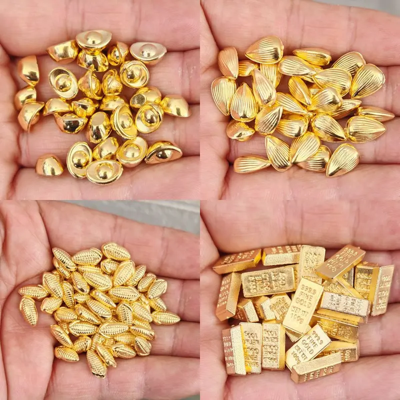 Plastic Yuanbao Gold Bars and Coins, Picture Frame Accessories