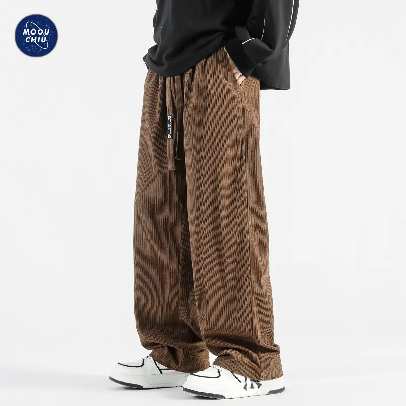 Herren-Cordhose, locker gerade, weites Bein