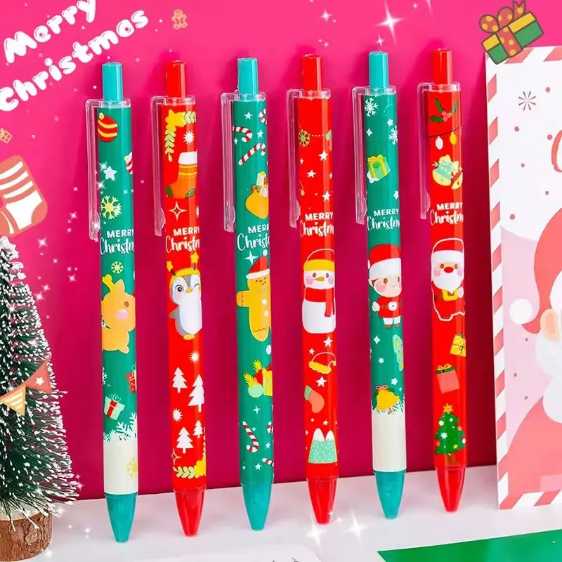 Reindeer Design Click Ballpoint Pen, Smooth Writing, Christmas Gift