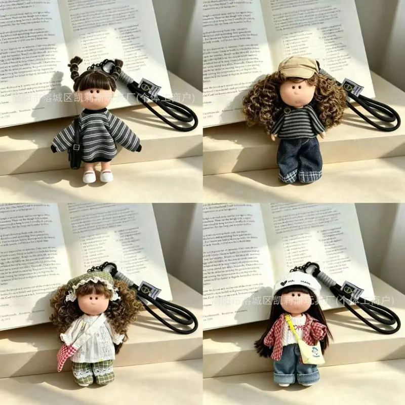 14cm Spanish Potato Doll Keyring, Lanyard Plush Figure Gift