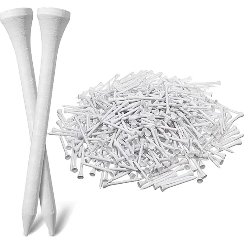 Beyaz ahşap golf tişi, 83/70/54 mm
