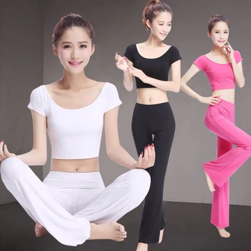 Kadın yoga kıyafeti takımı, dans ve fitness için